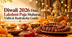 Diwali 2026 Date, Lakshmi Puja Muhurat, Vidhi & Rudraksha Guide