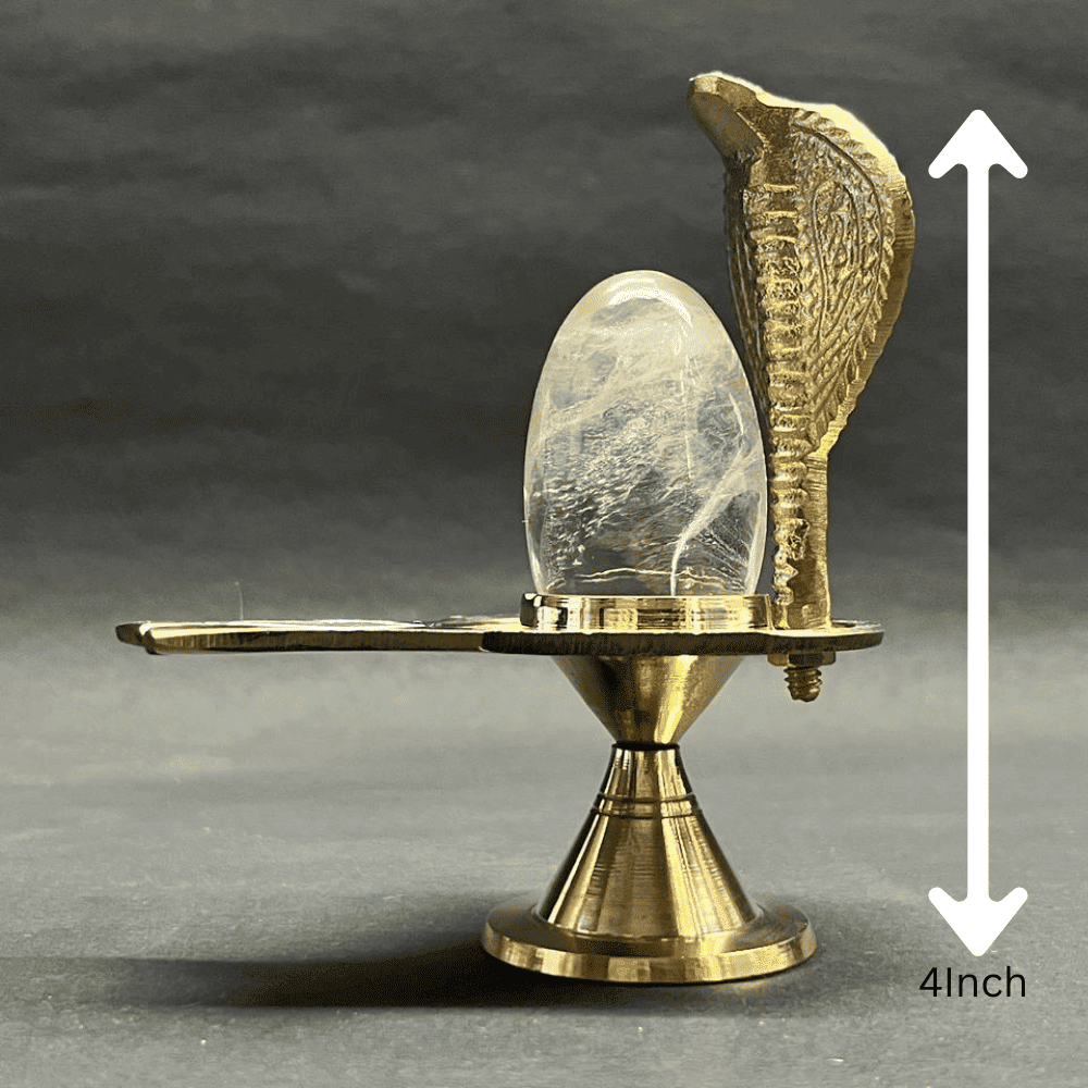 Sphatik Lingam (55gm-85% Clearity)