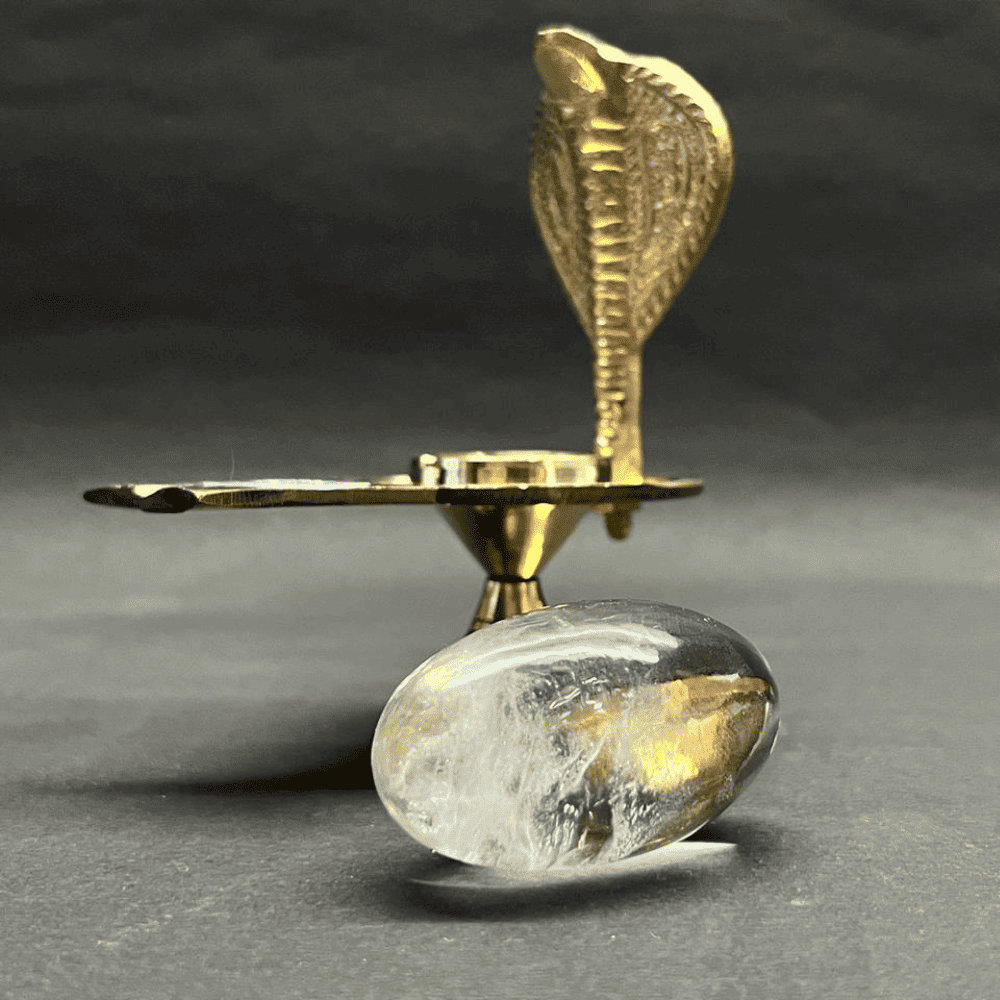 Sphatik Lingam (55gm-85% Clearity)