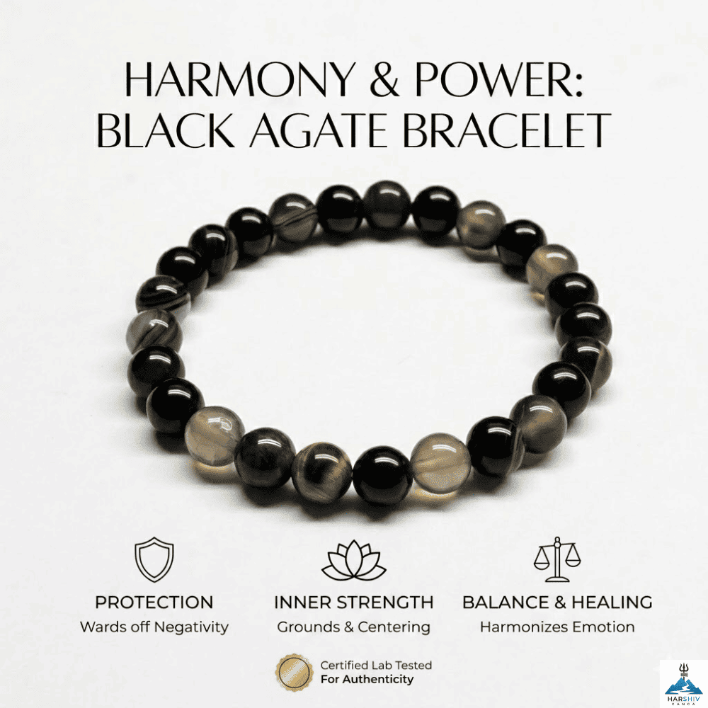 Black Agate (Sulemani Hakik) Bracelet