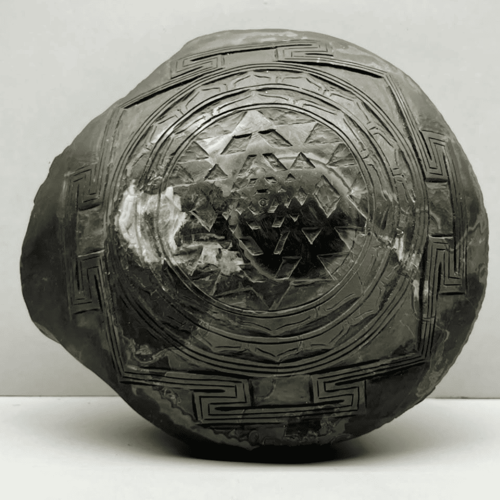 Golden Shaligram Shree Yantra (6Inch/1800gm)