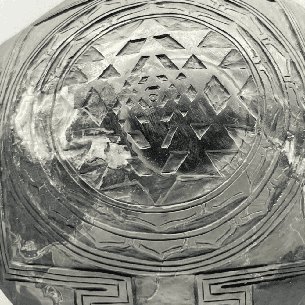 Golden Shaligram Shree Yantra (6Inch/1800gm)