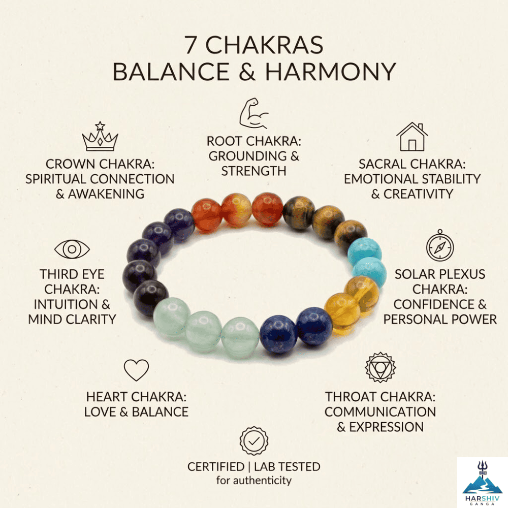 7 Chakra Bracelet- 10mm