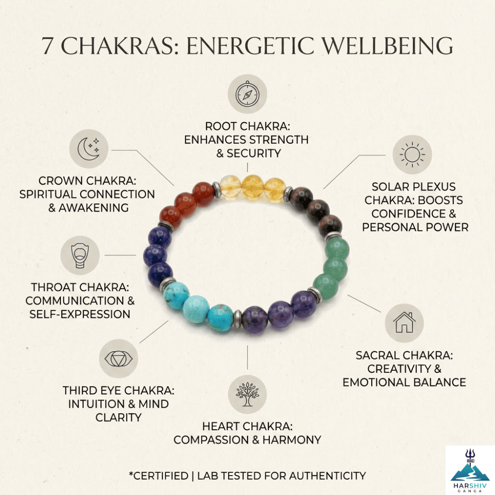 7 Chakra Bracelet- 8mm