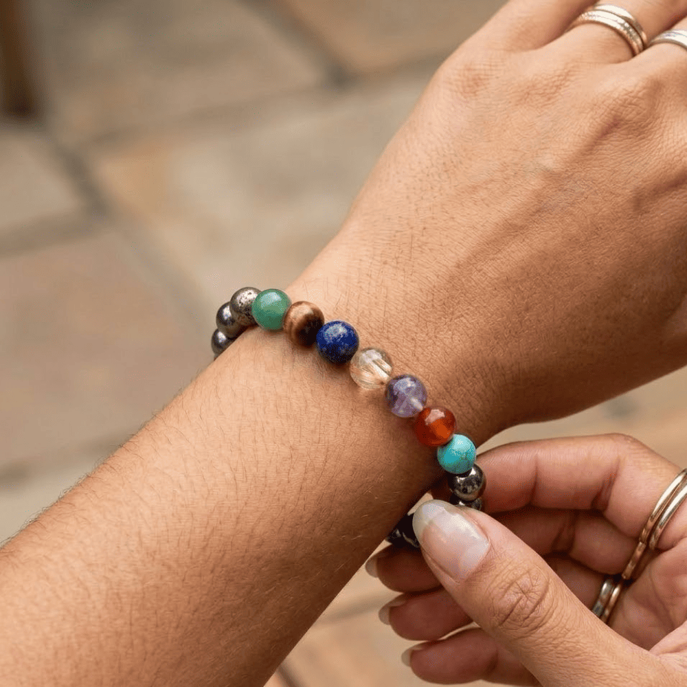 Pyrite 7Chakra Bracelet