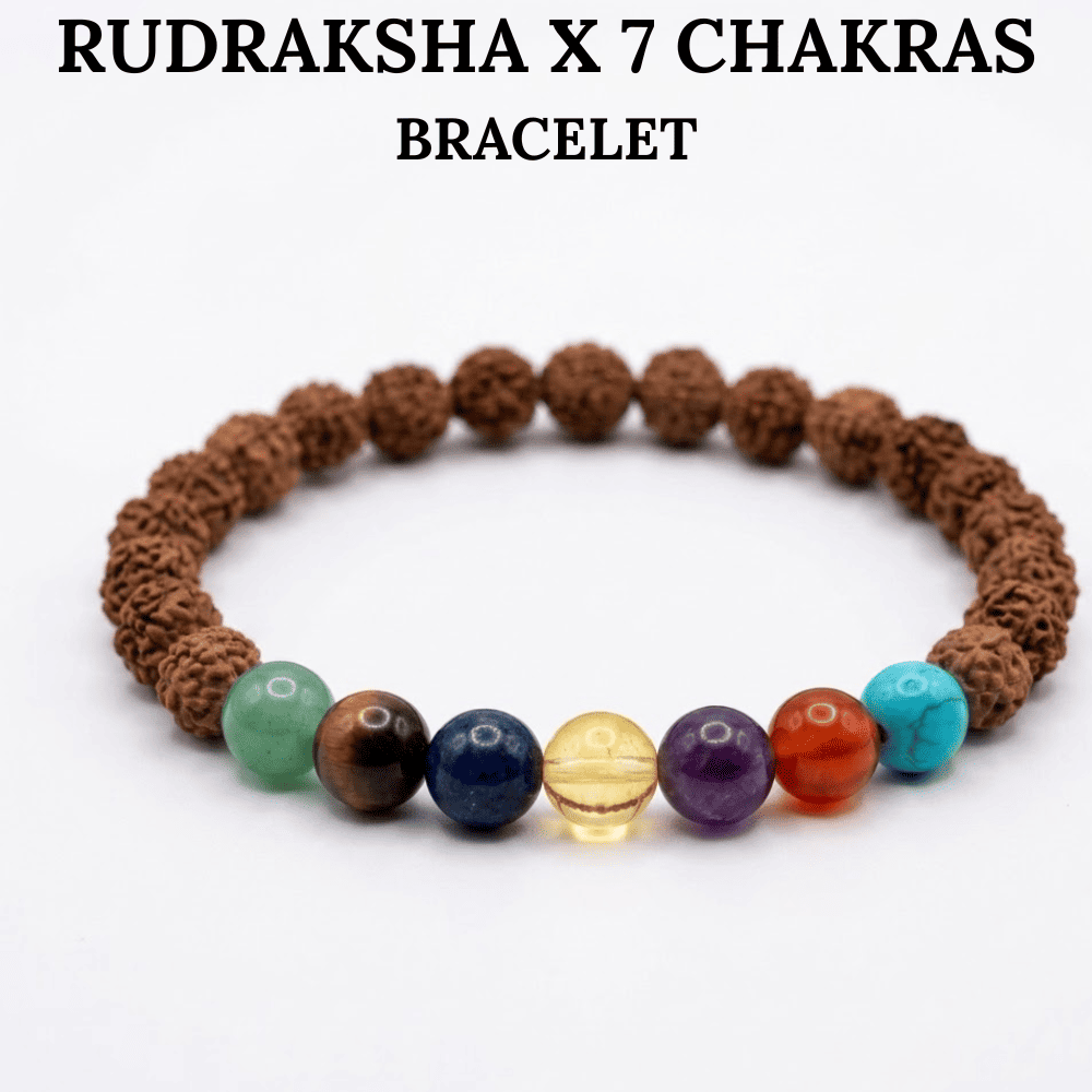 Rudraksha 7Chakra Bracelet