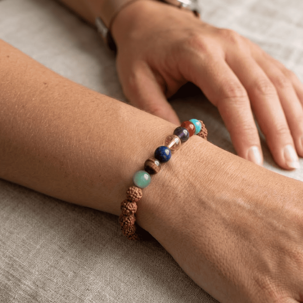 Rudraksha 7Chakra Bracelet