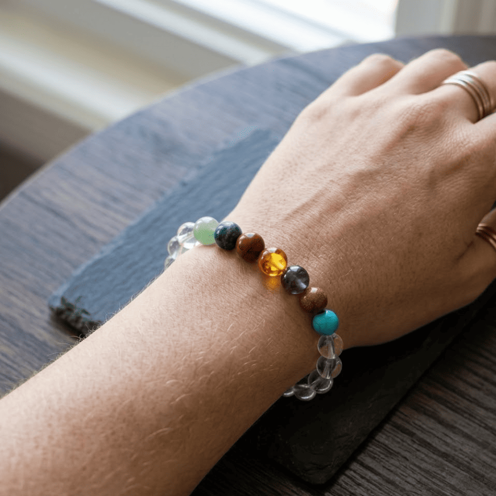Sphatik 7Chakra Bracelet