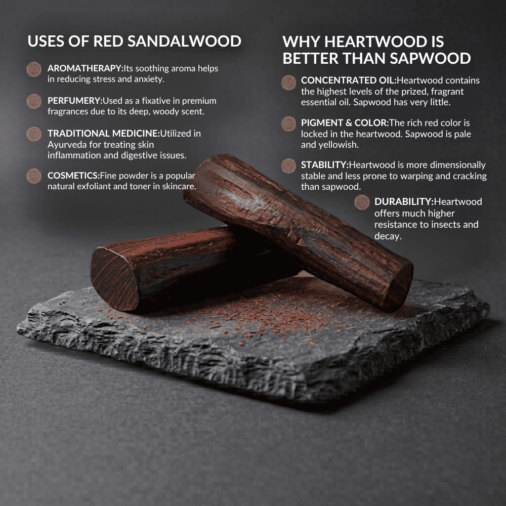 Red Sandalwood (Heartwood)