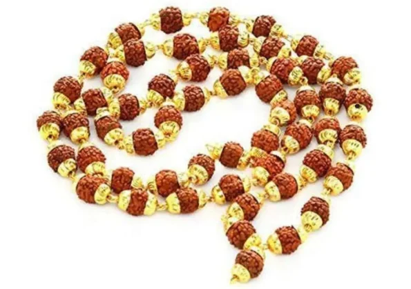 Rudraksha Mala in Panchdhaatu